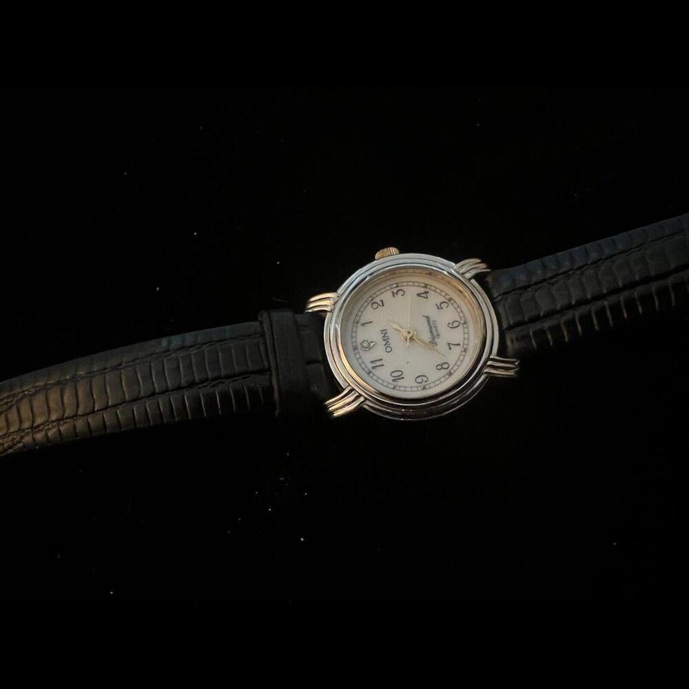 Vintage Swiss Made Omni Watch Ladies Diamond New Battery